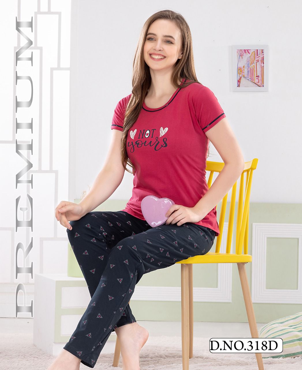 Ft 318 Night Wear Hosiery Cotton Shinker Latest Night Suits Collection